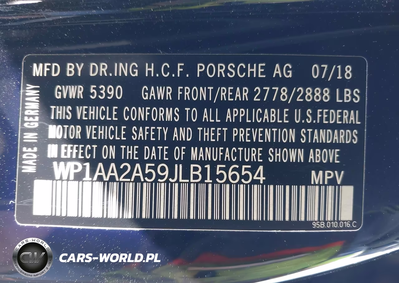 2018 Porsche Macan Sport Edition VIN:WP1AA2A59JLB15654 - 9