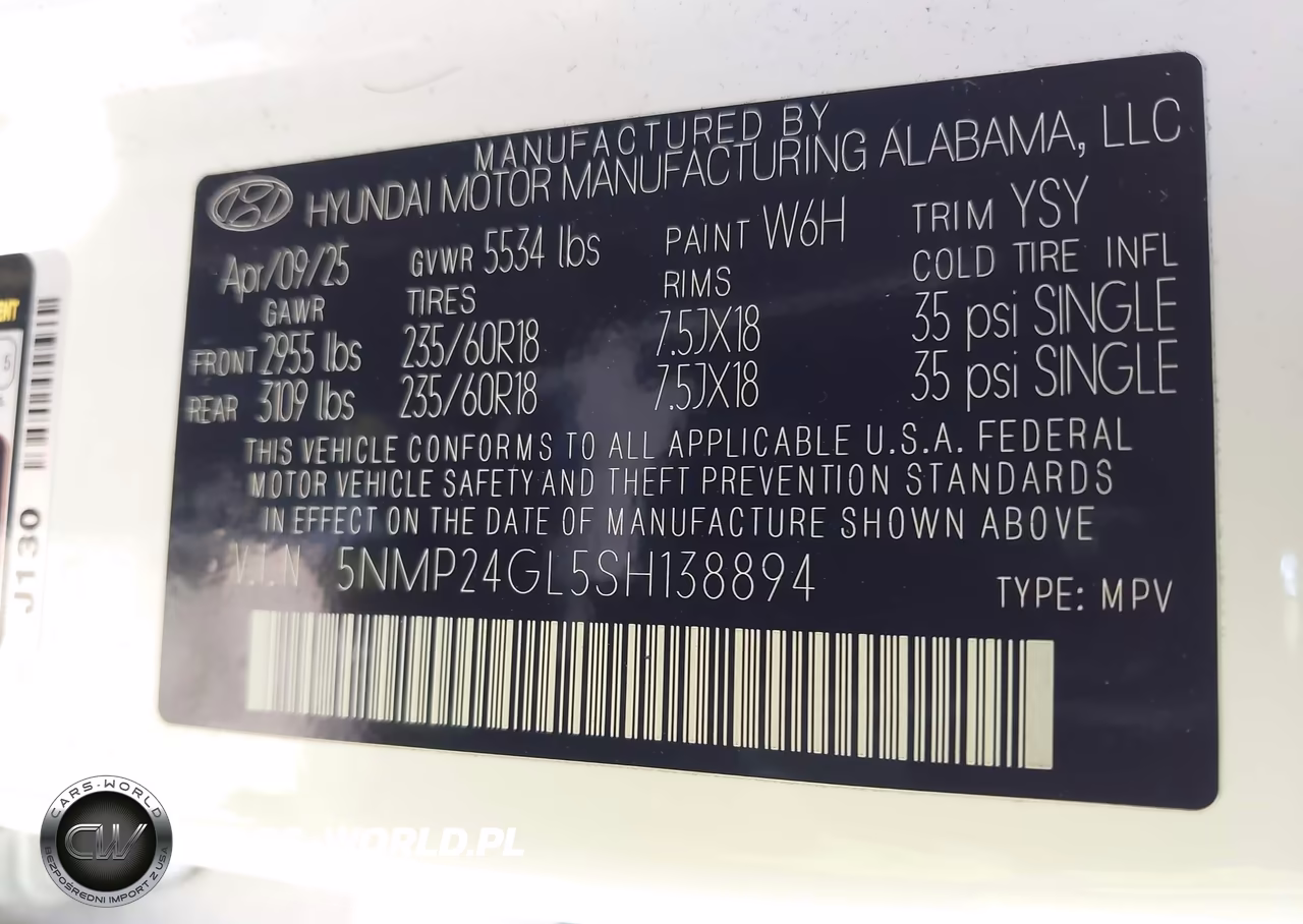2025 Hyundai Santa Fe Sel VIN:5NMP24GL5SH138894 - 9