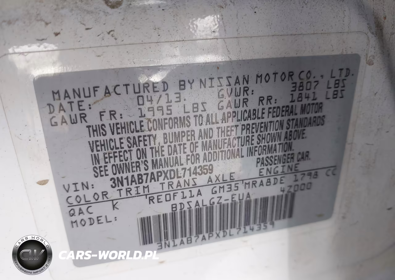2013 Nissan Sentra Sl VIN:3N1AB7APXDL714359 - 9