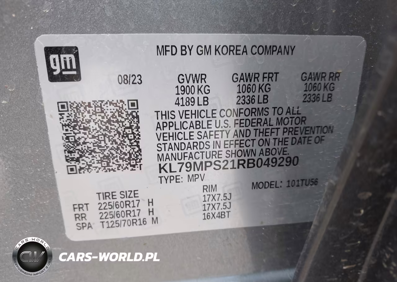 2024 Chevrolet Trailblazer Fwd Lt VIN:KL79MPS21RB049290 - 9