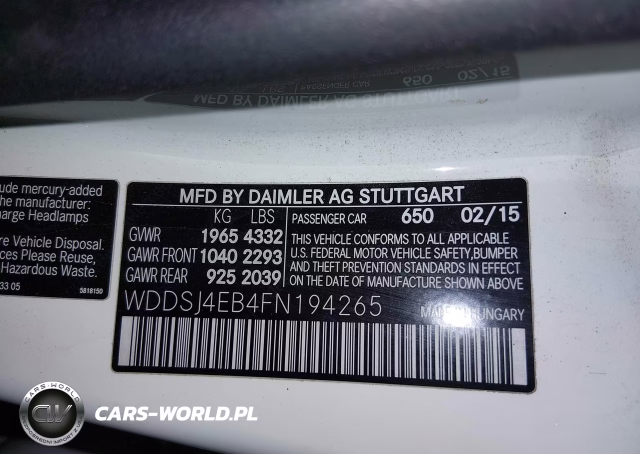 2015 Mercedes-Benz Cla 250 VIN:WDDSJ4EB4FN194265 - 9