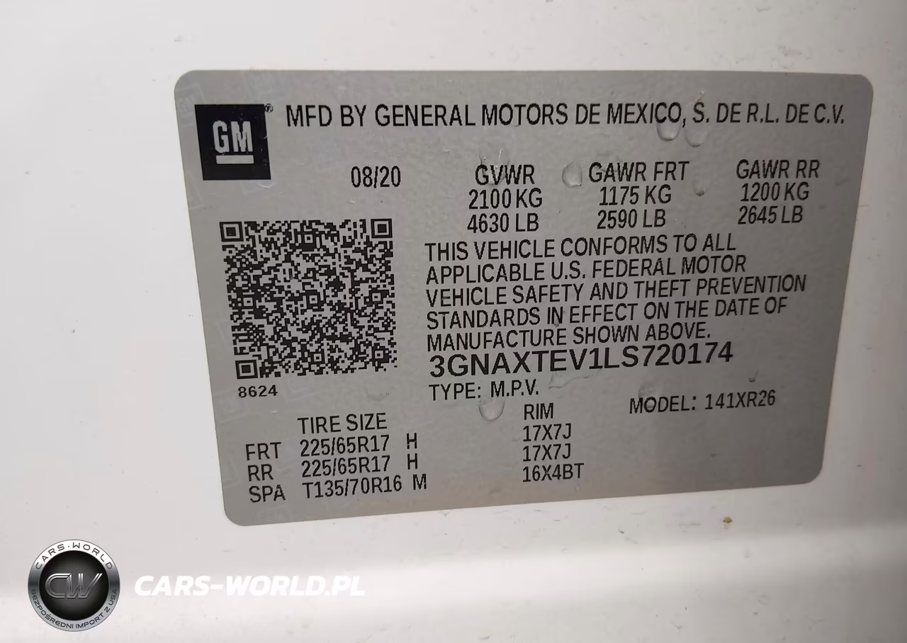 2020 Chevrolet Equinox Awd 2Fl VIN:3GNAXTEV1LS720174 - 9