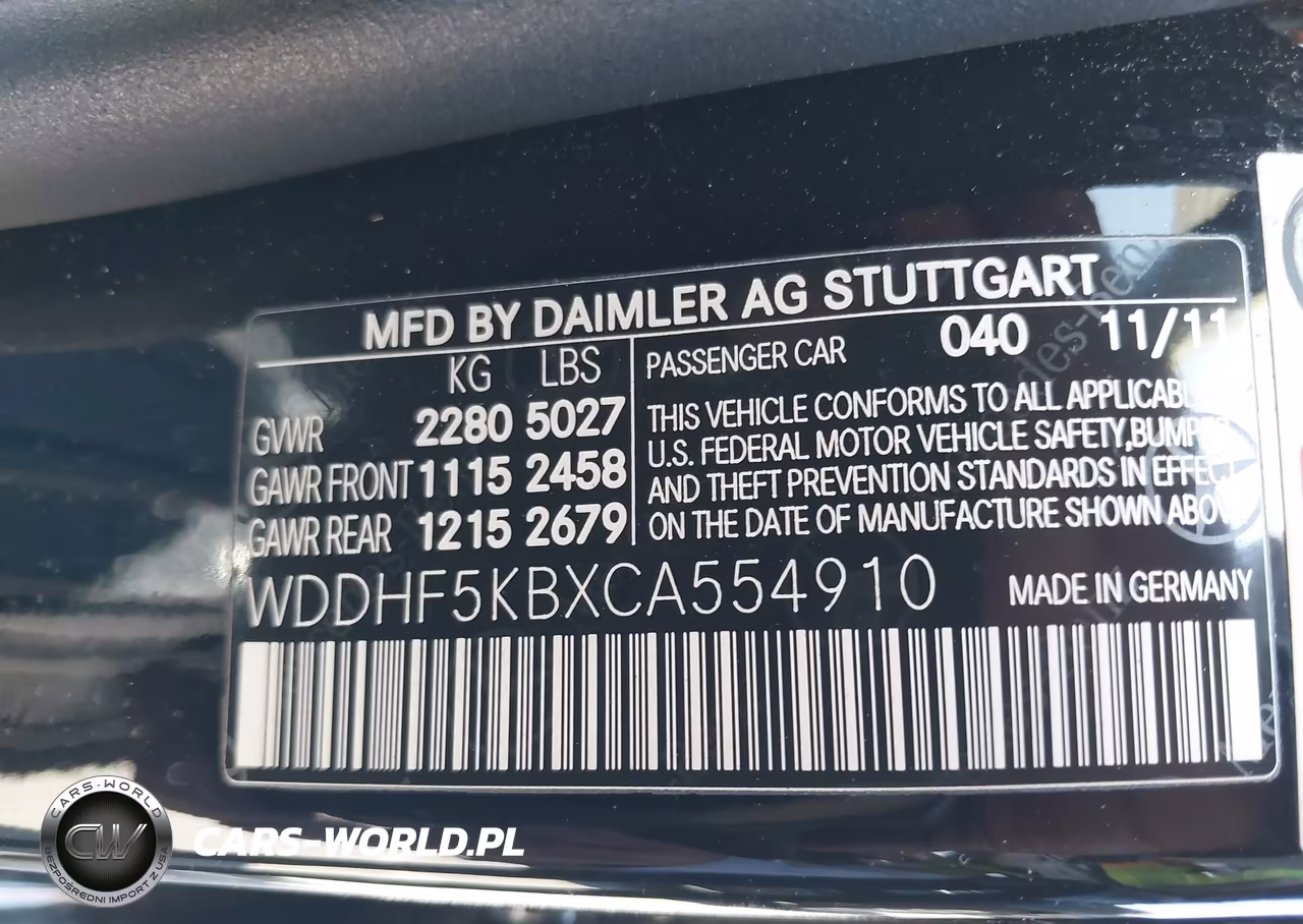 2012 Mercedes-Benz E 350 VIN:WDDHF5KBXCA554910 - 9
