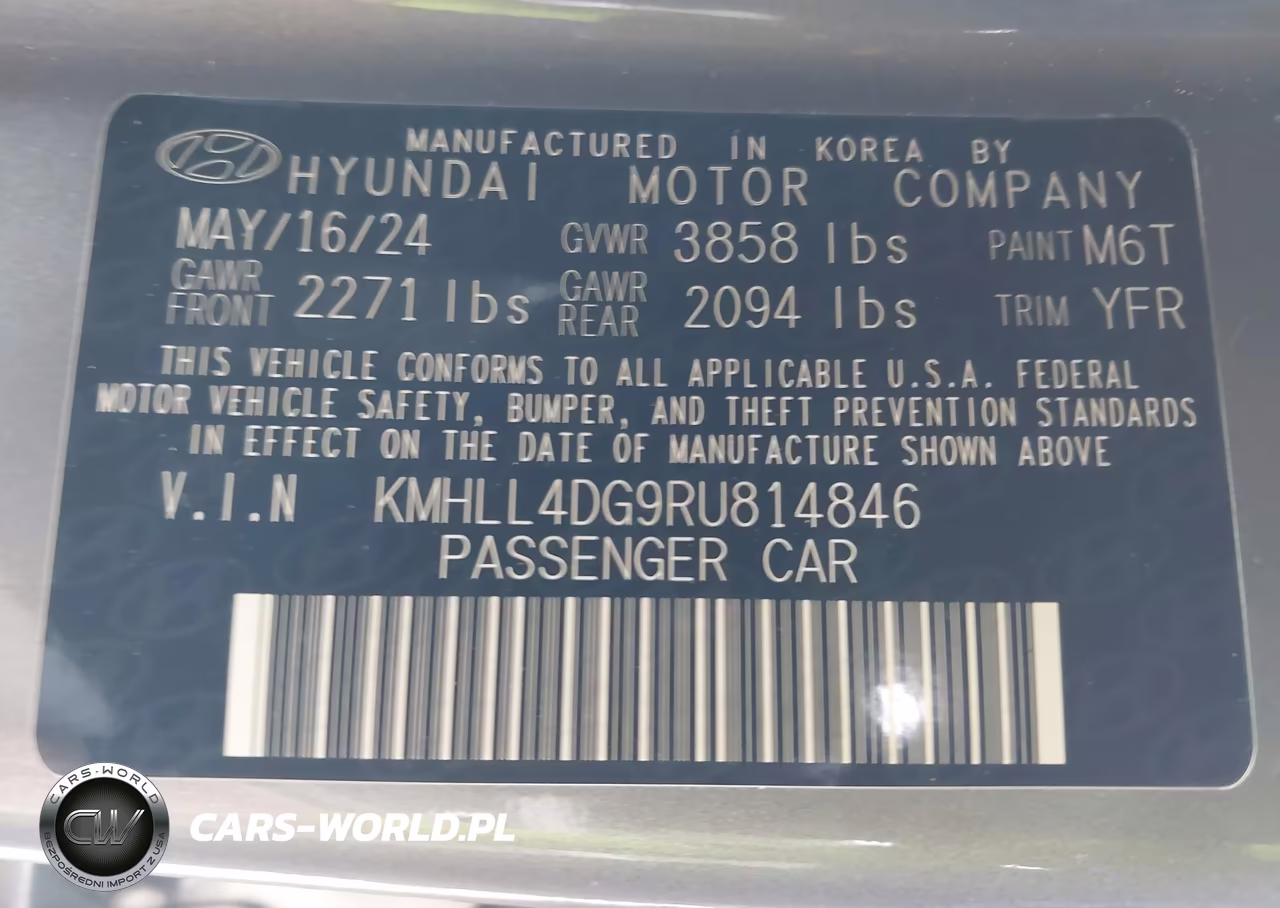 2024 Hyundai Elantra Se VIN:KMHLL4DG9RU814846 - 9