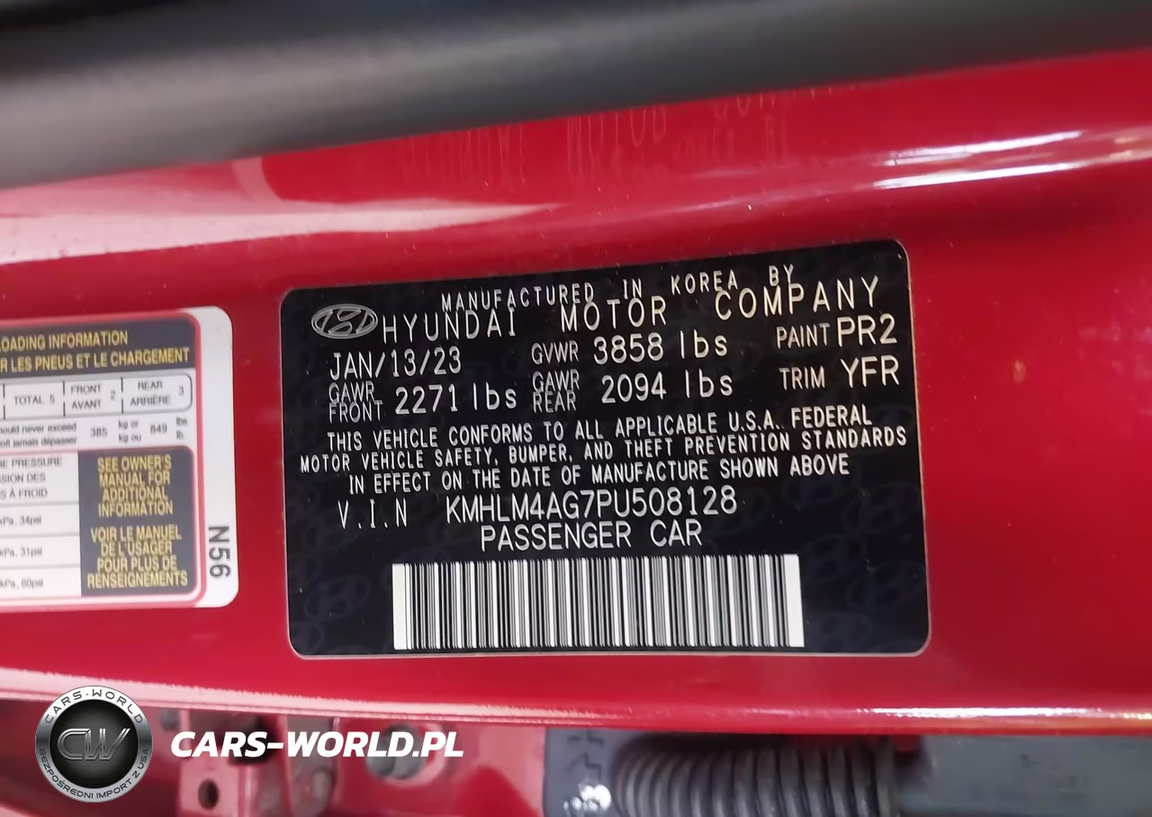 2023 Hyundai Elantra Sel VIN:KMHLM4AG7PU508128 - 9