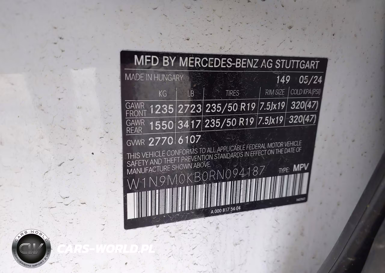 2024 Mercedes-Benz Eqb 300 Suv 4Matic VIN:W1N9M0KB0RN094187 - 9