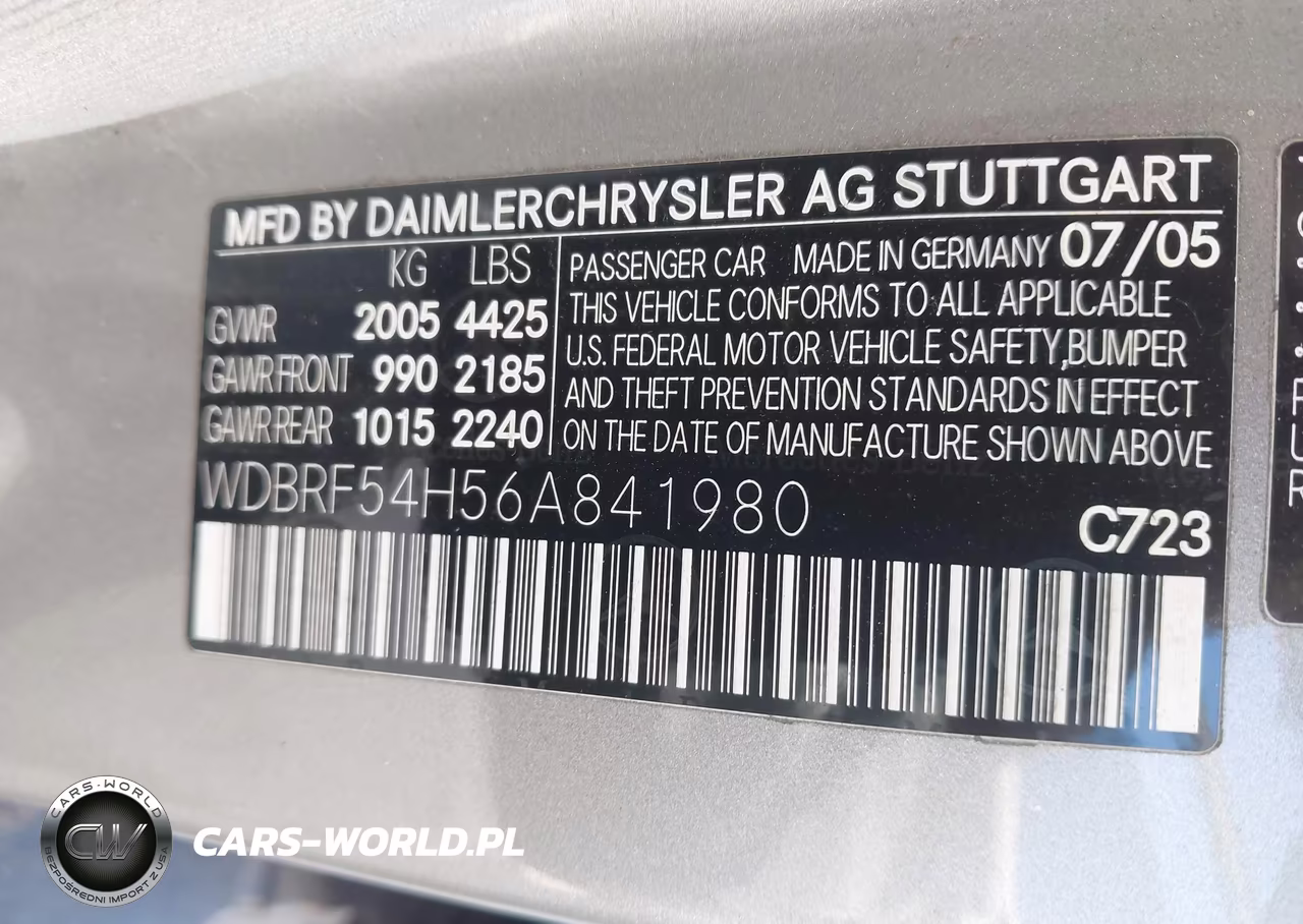 2006 Mercedes-Benz C 280 Luxury VIN:WDBRF54H56A841980 - 9