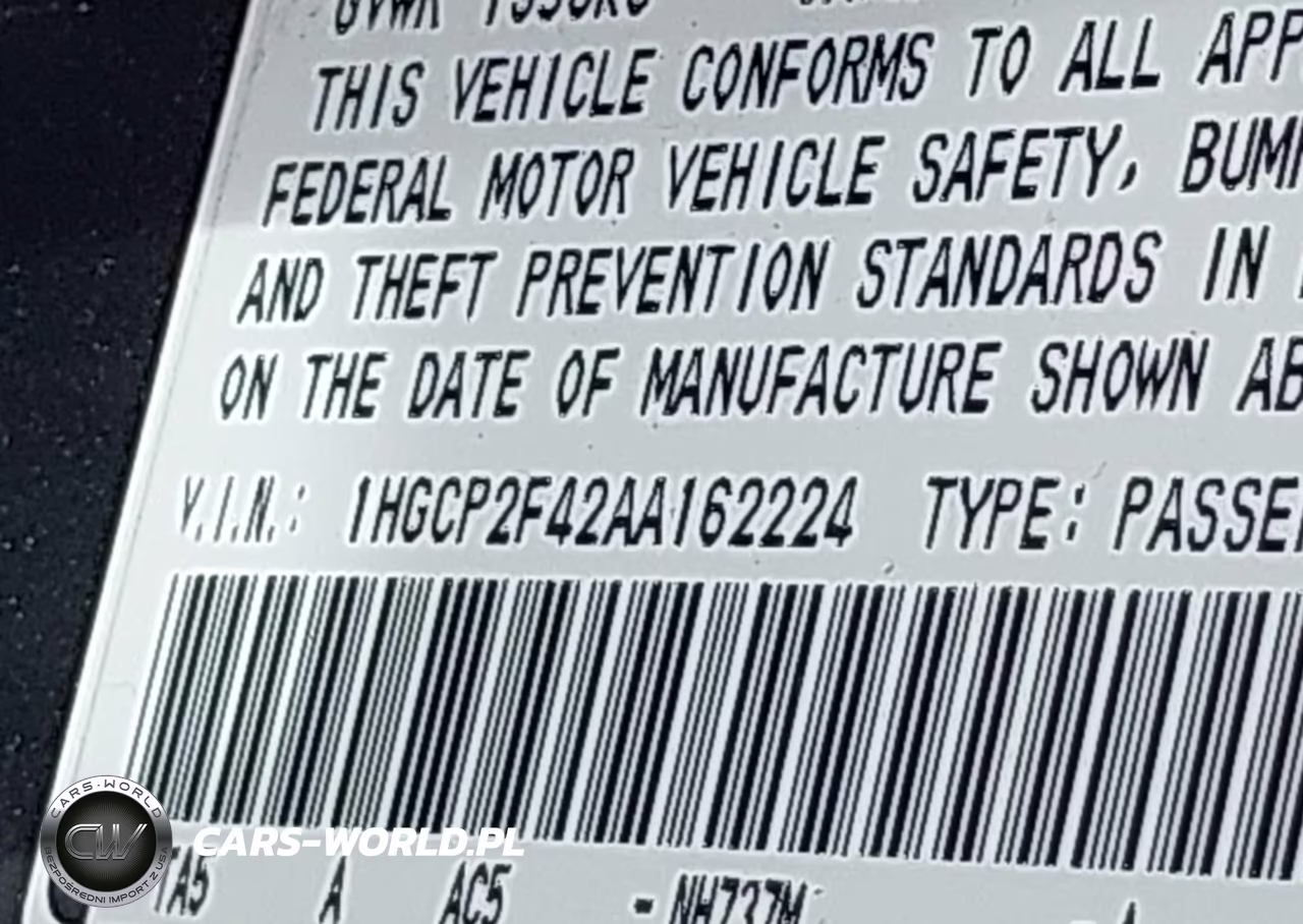 2010 Honda Accord 2.4 Lx-P VIN:1HGCP2F42AA162224 - 9