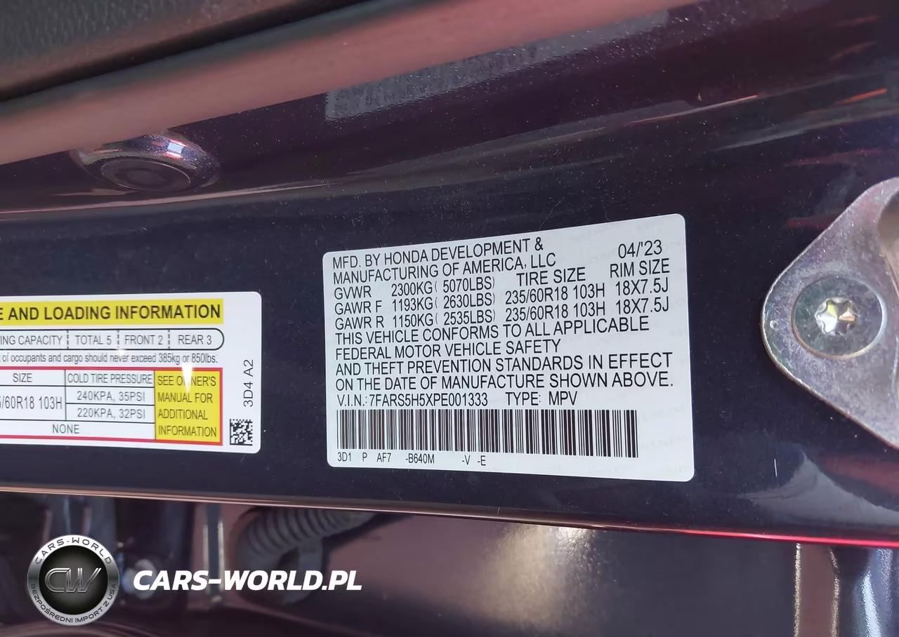 2023 Honda Cr-V Hybrid Sport VIN:7FARS5H5XPE001333 - 9