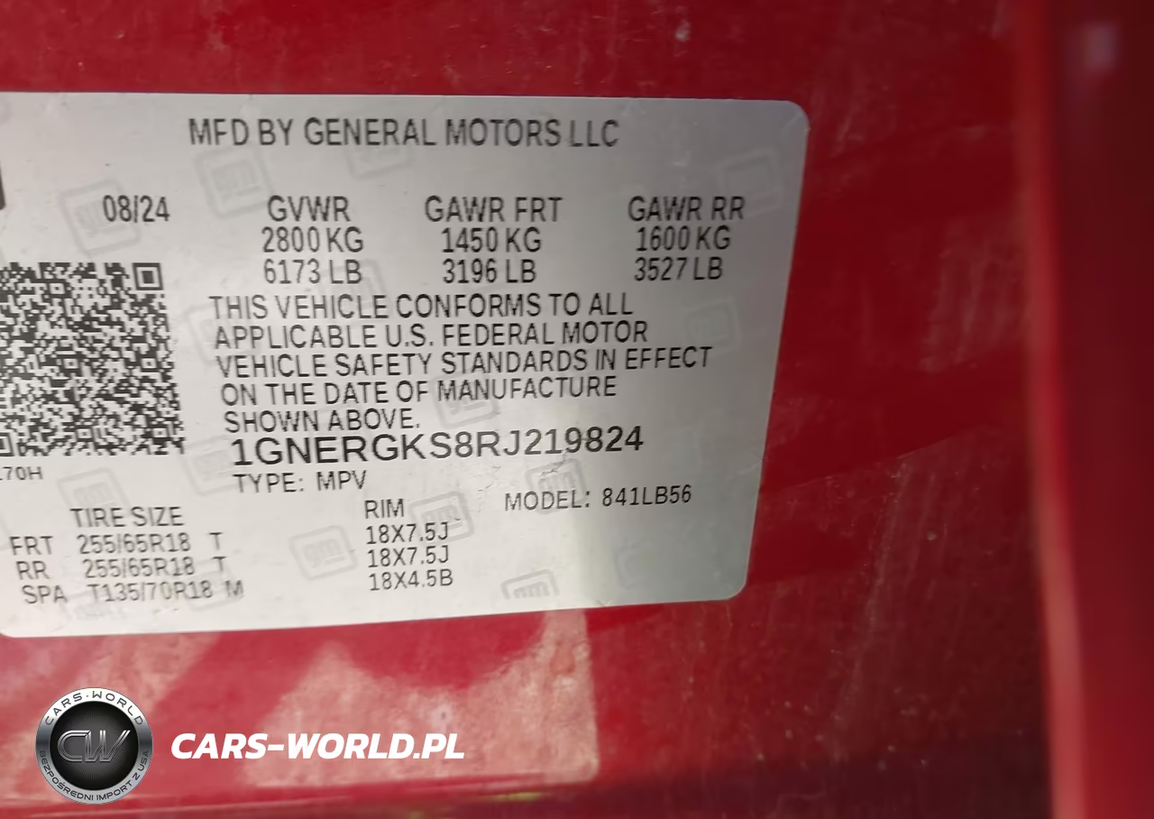 2024 Chevrolet Traverse Fwd Lt VIN:1GNERGKS8RJ219824 - 9