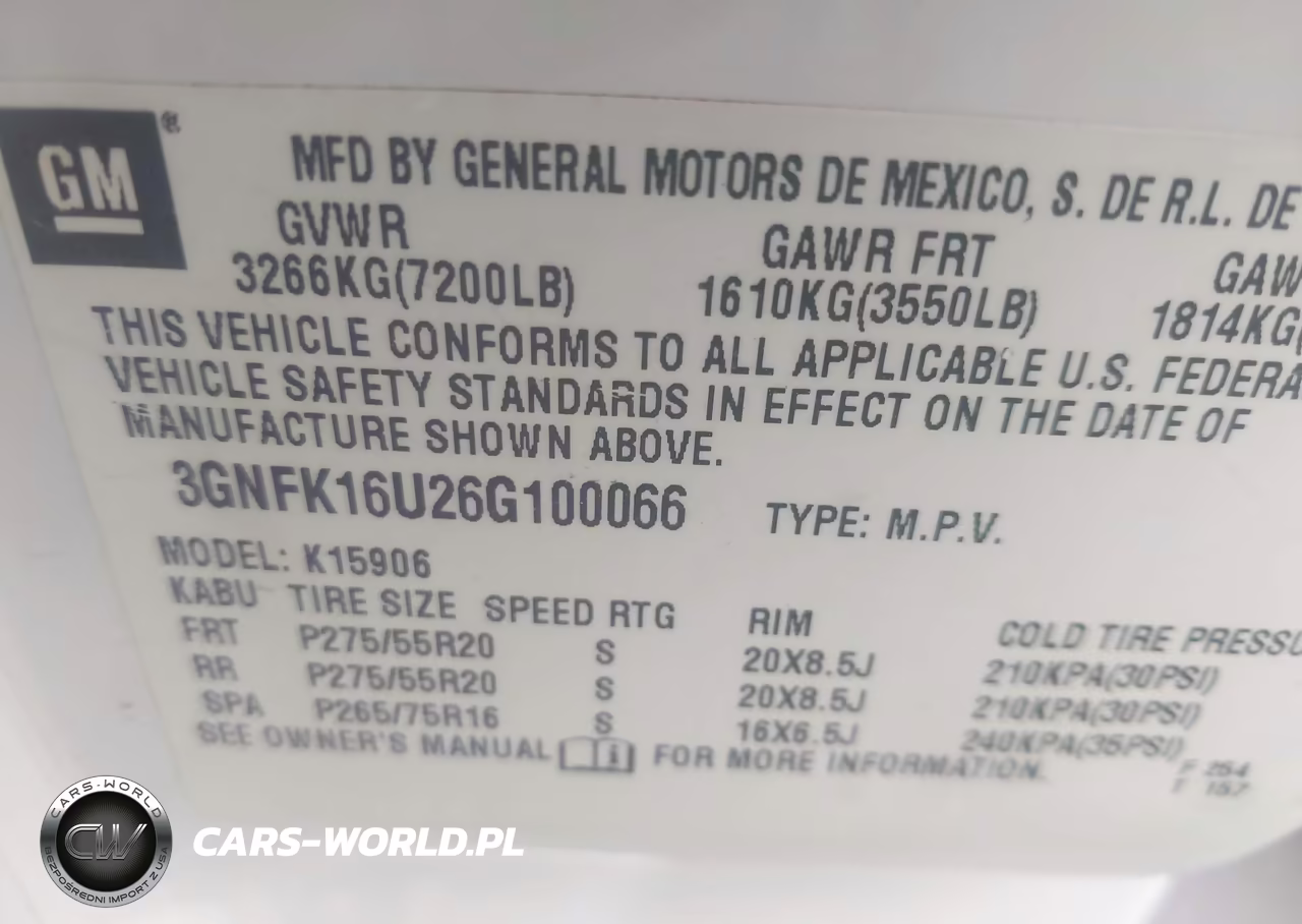 2006 Chevrolet Suburban 1500 Ltz VIN:3GNFK16U26G100066 - 9