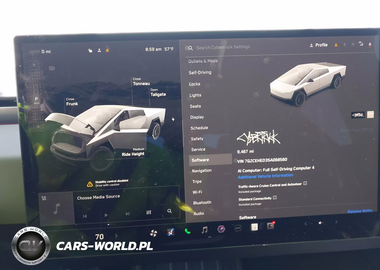2025 Tesla Cybertruck All-Wheel Drive VIN:7G2CEHED3SA068560 - 7