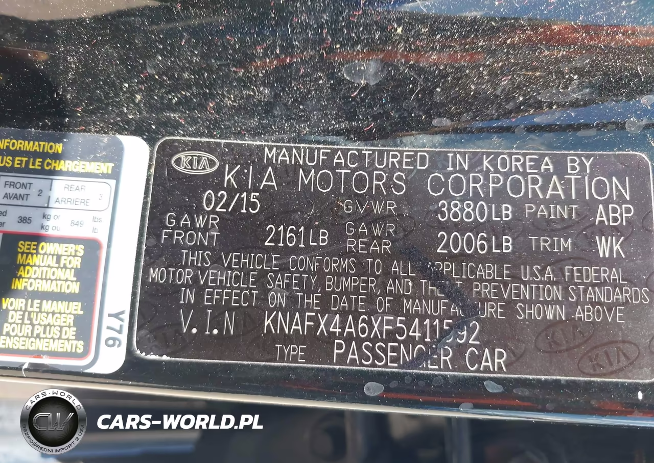 2015 Kia Forte Lx VIN:KNAFX4A6XF5411592 - 9