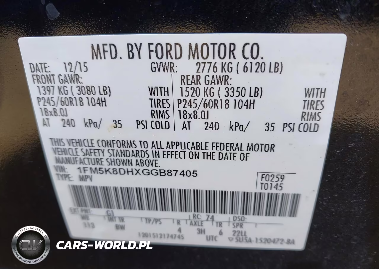 2016 Ford Explorer Xlt VIN:1FM5K8DHXGGB87405 - 9