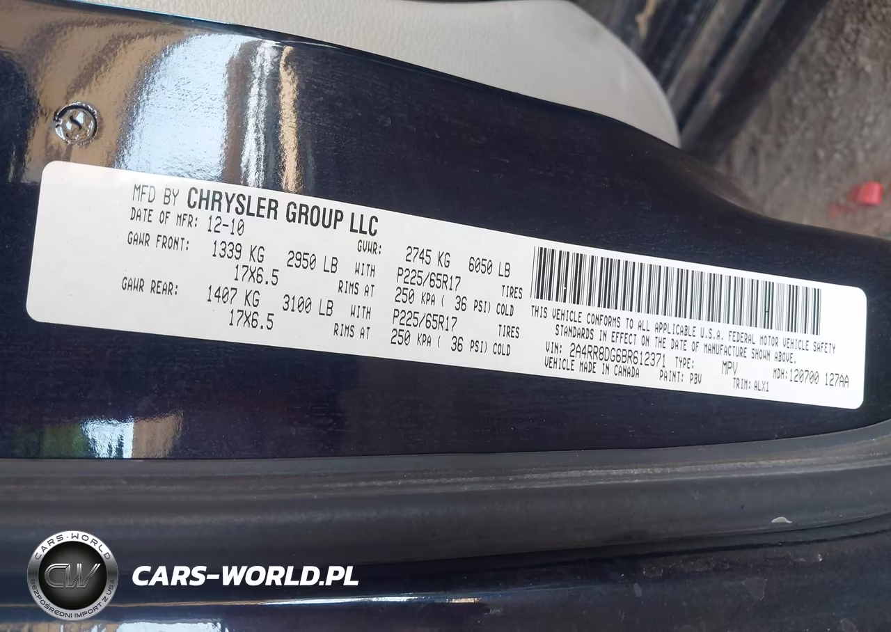 2011 Chrysler Town & Country Touring-L VIN:2A4RR8DG6BR612371 - 9