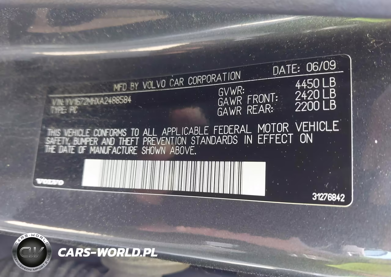 2010 Volvo S40 T5 R-Design VIN:YV1672MHXA2488584 - 9