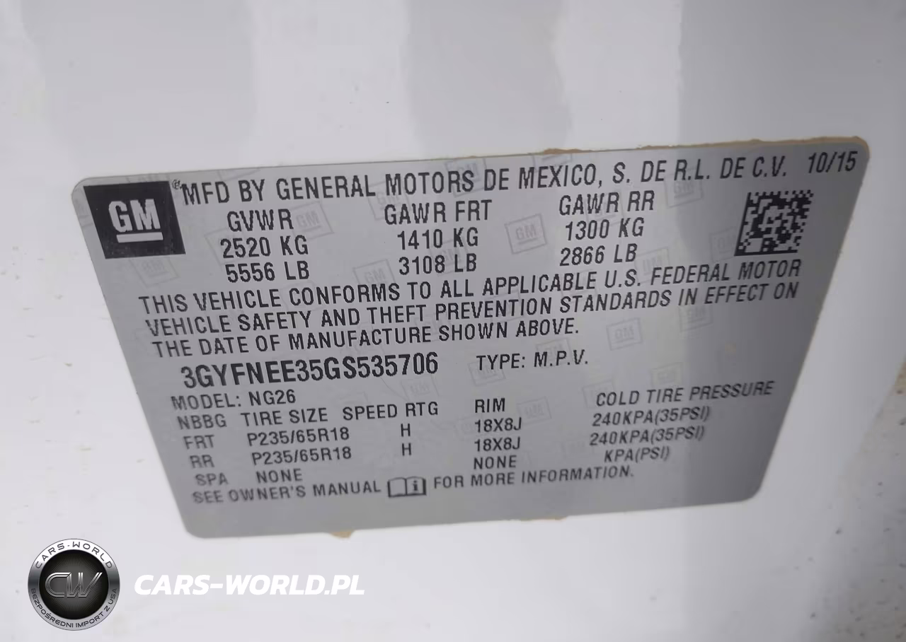 2016 Cadillac Srx Luxury Collection VIN:3GYFNEE35GS535706 - 9