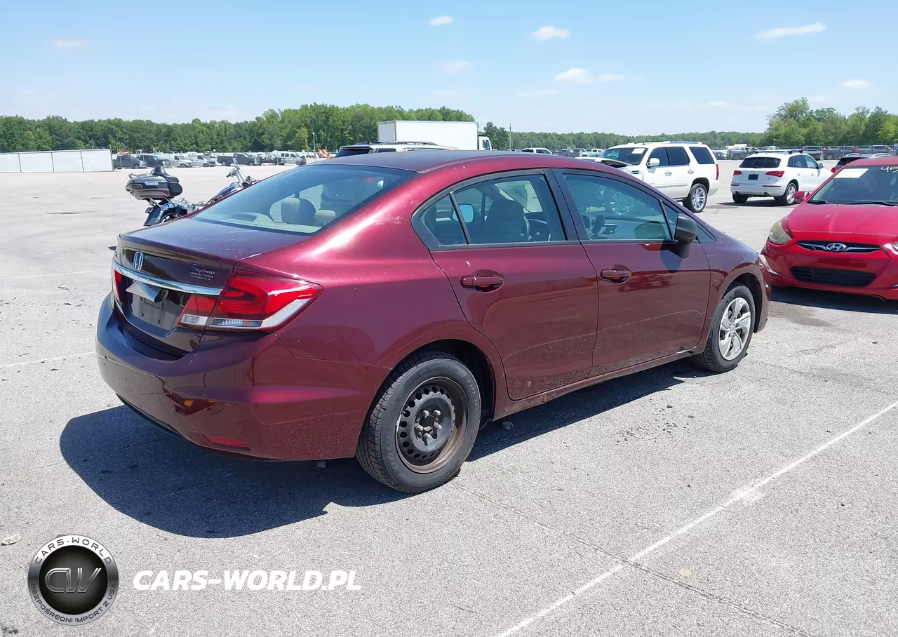 2013 Honda Civic Lx VIN:19XFB2F51DE068453 - 4