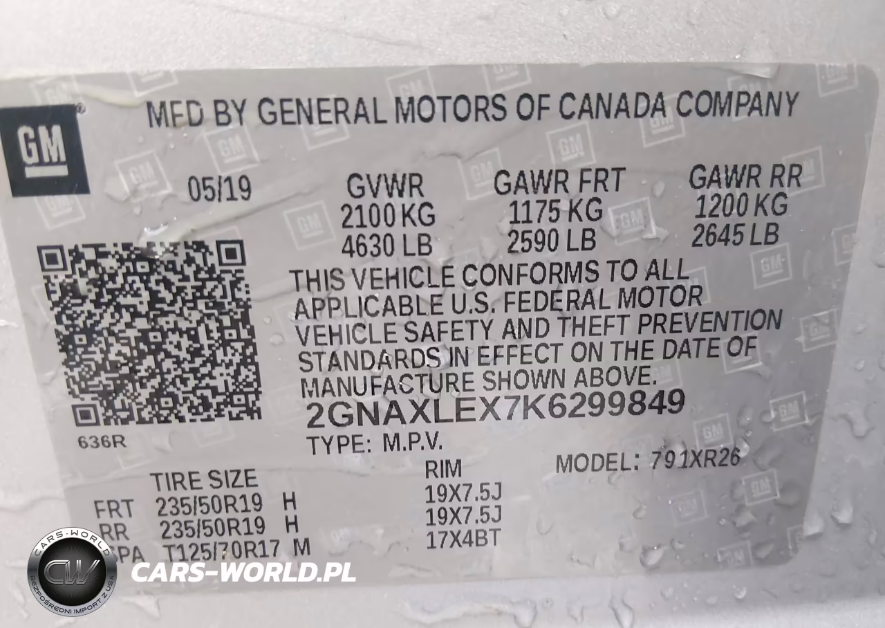 2019 Chevrolet Equinox Lt VIN:2GNAXLEX7K6299849 - 9