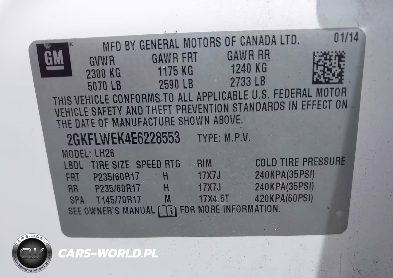 2014 GMC Terrain Sle-2 VIN:2GKFLWEK4E6228553 - 9