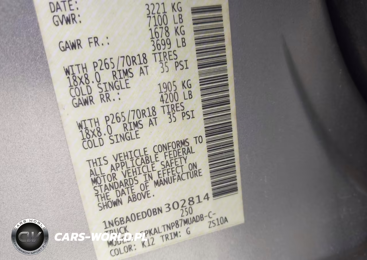 2011 Nissan Titan Sv VIN:1N6BA0ED0BN302814 - 9