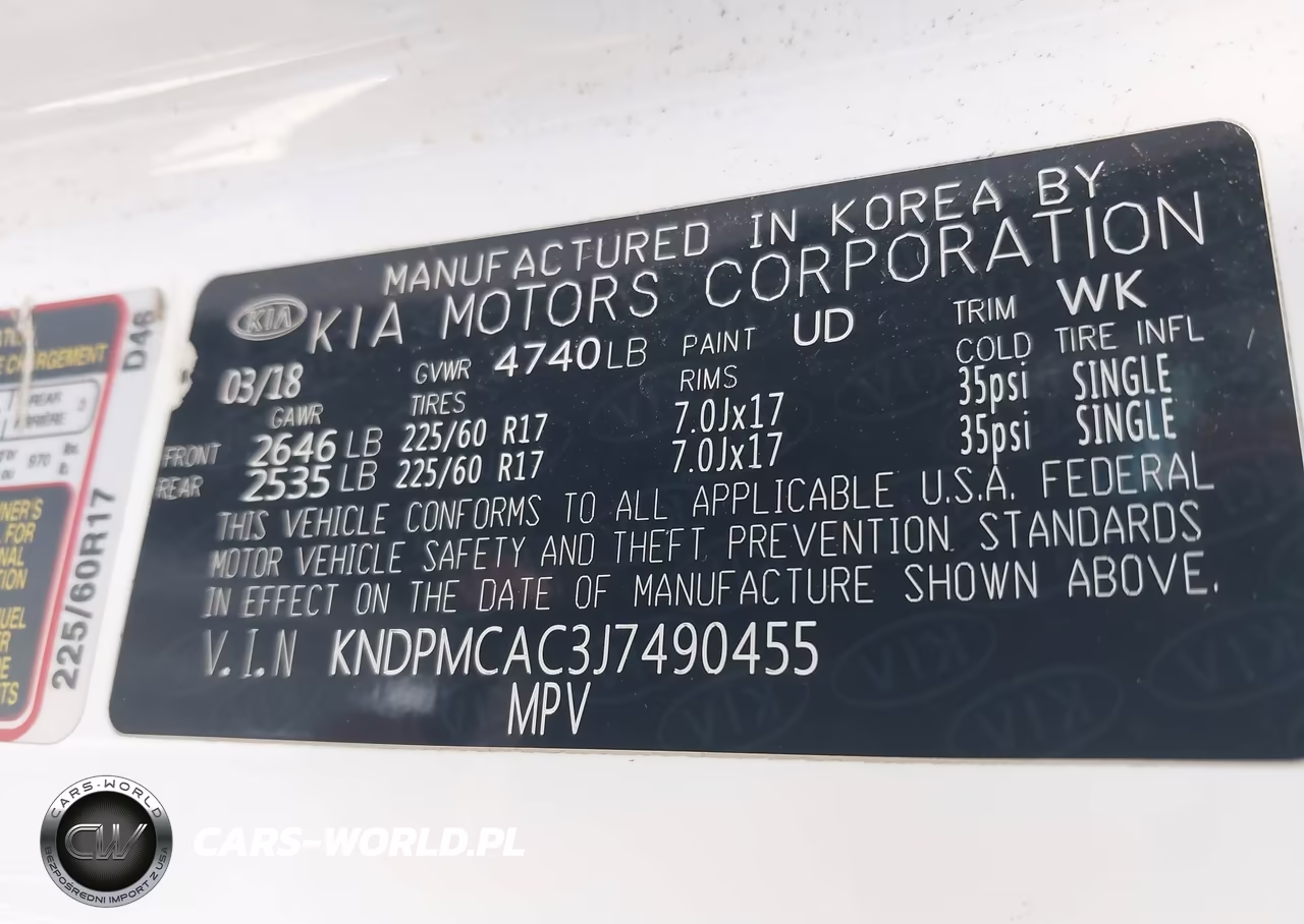 2018 Kia Sportage Lx VIN:KNDPMCAC3J7490455 - 9