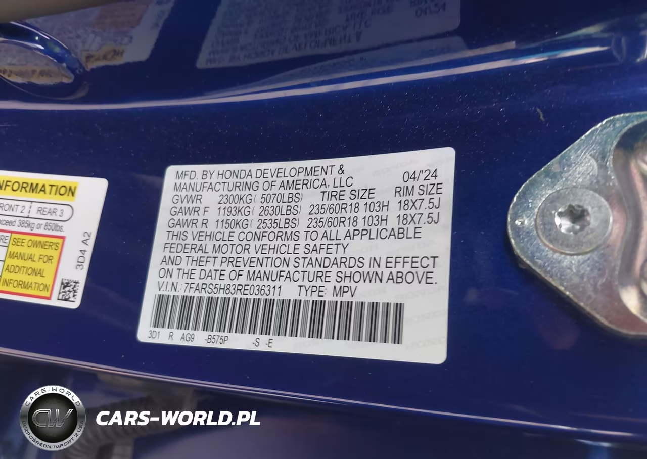 2024 Honda Cr-V Hybrid Sport-L VIN:7FARS5H83RE036311 - 9