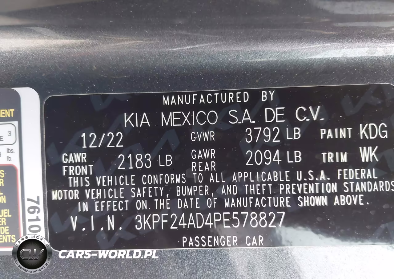 2023 Kia Forte Lxs VIN:3KPF24AD4PE578827 - 9