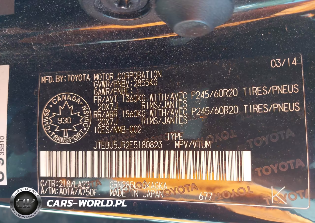 2014 Toyota 4Runner Sr5 V6 VIN:JTEBU5JR2E5180823 - 9