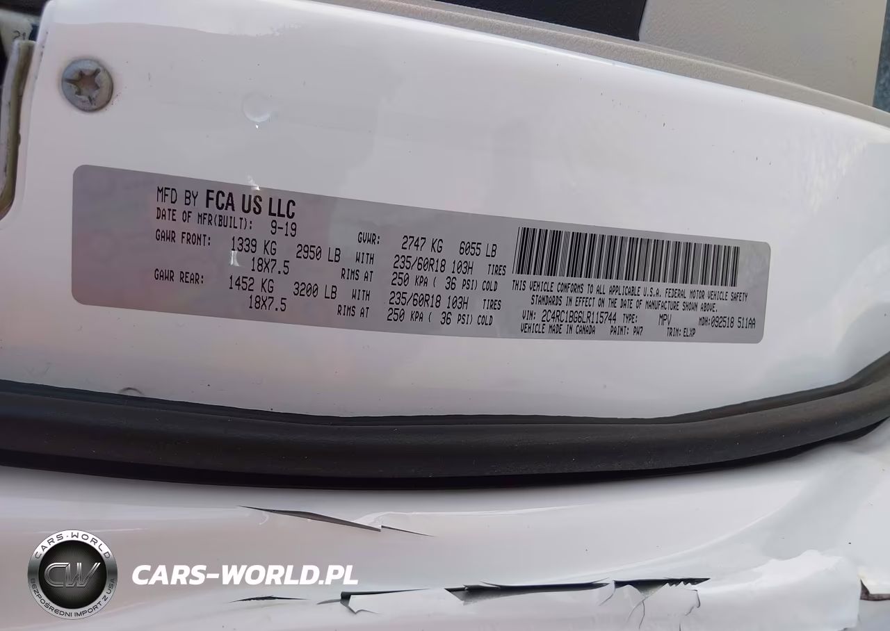 2020 Chrysler Pacifica Touring L VIN:2C4RC1BG6LR115744 - 9
