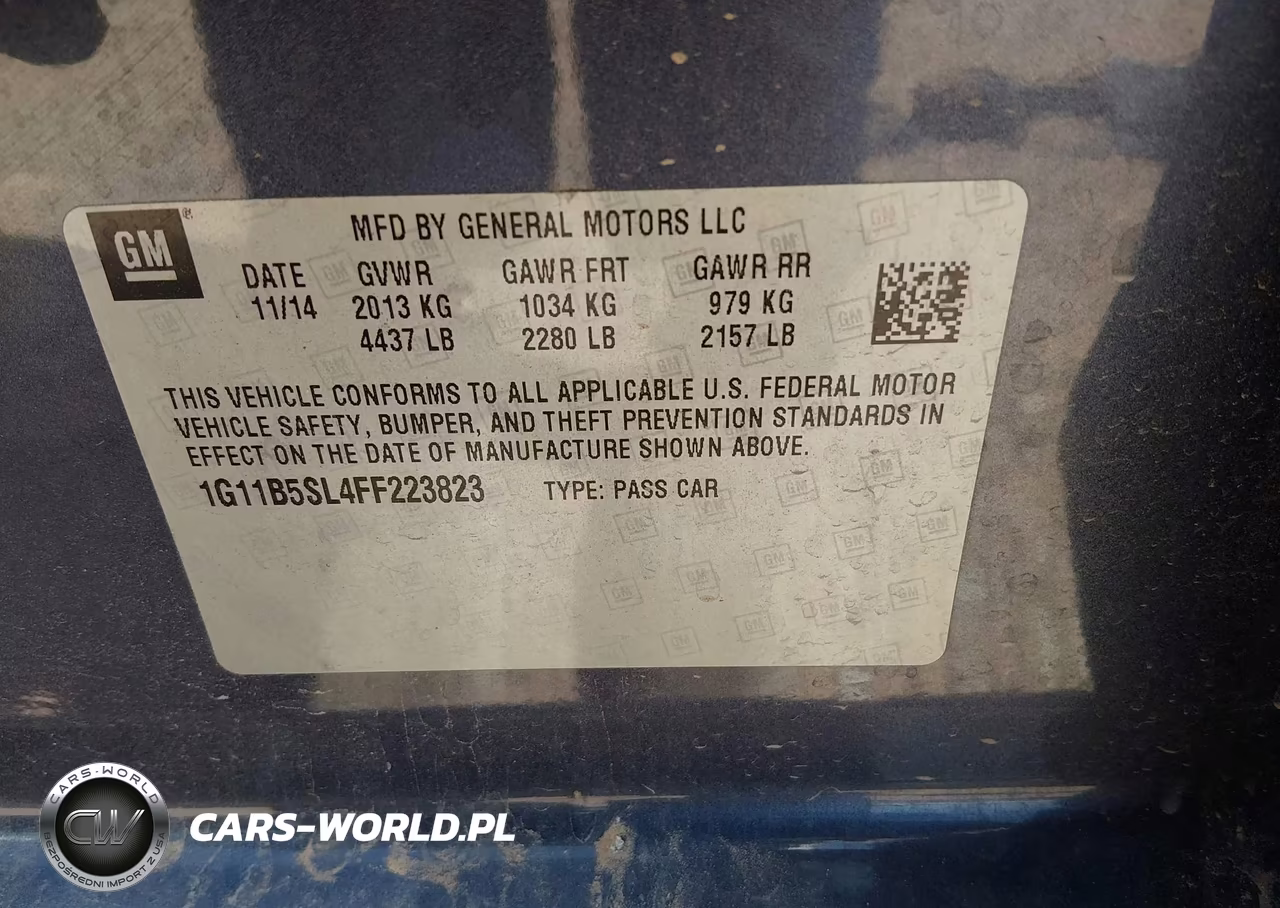 2015 Chevrolet Malibu Ls VIN:1G11B5SL4FF223823 - 9