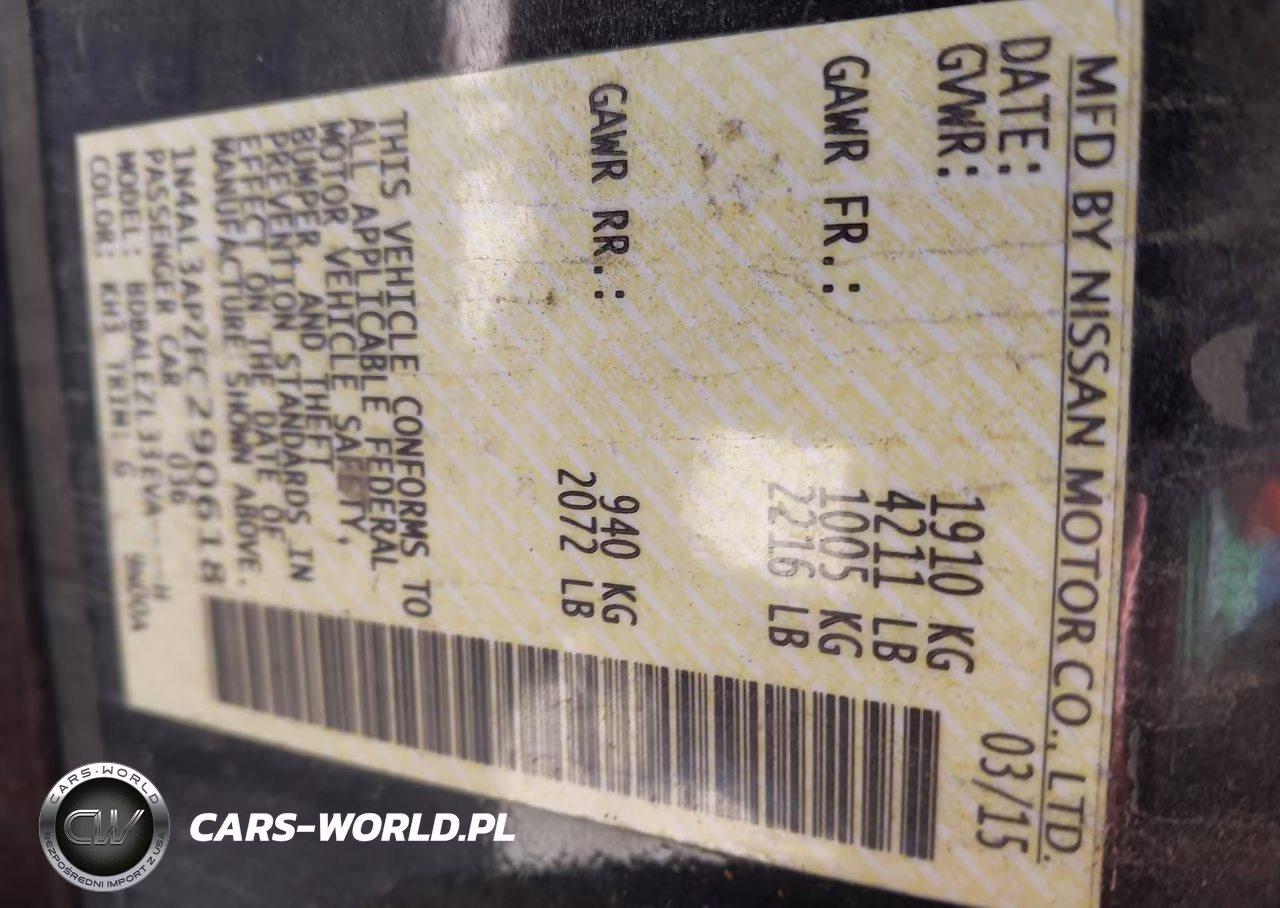 2015 Nissan Altima 2.5 S VIN:1N4AL3AP2FC290618 - 9