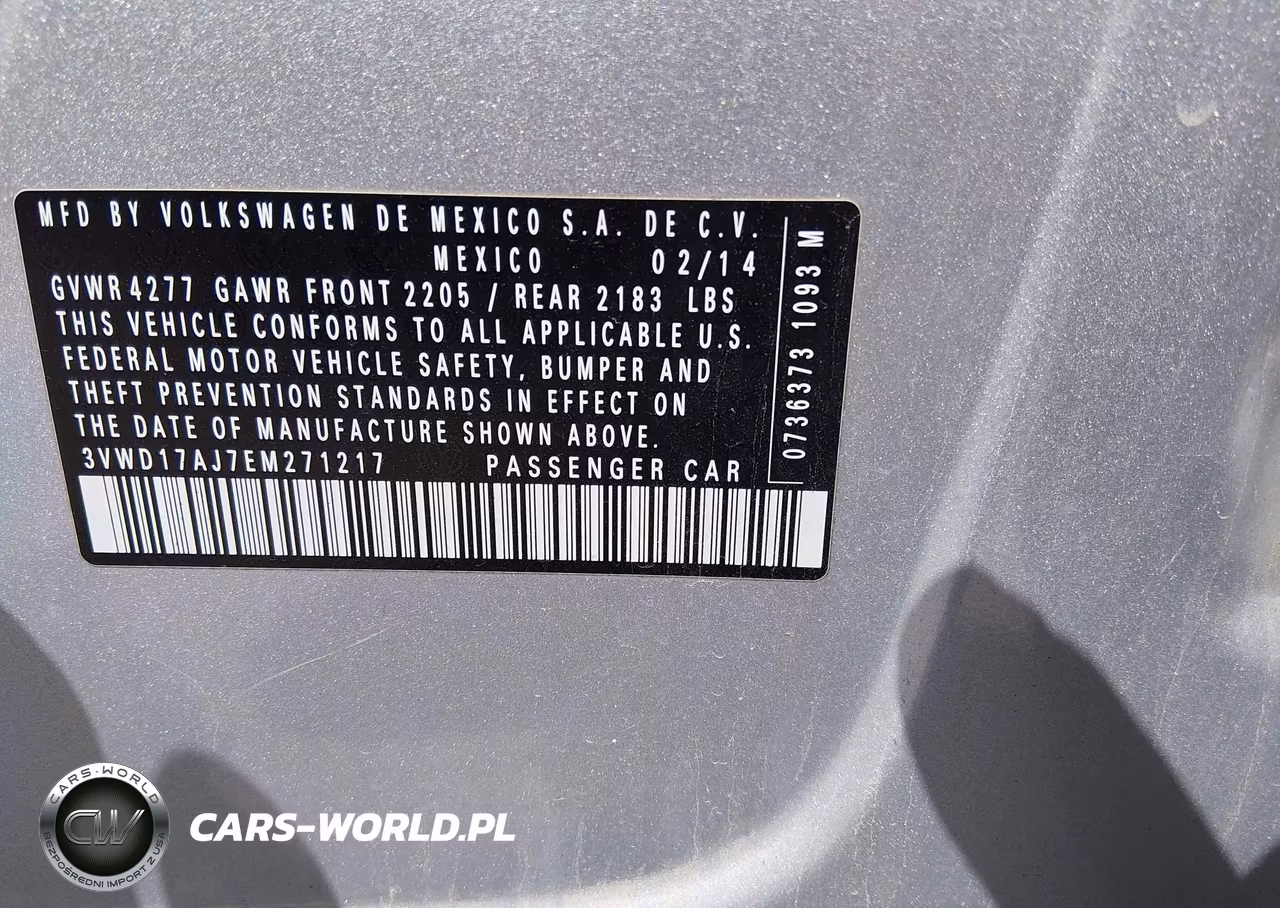 2014 Volkswagen Jetta 1.8T Se VIN:3VWD17AJ7EM271217 - 9