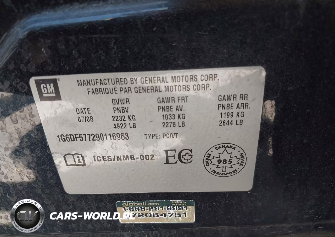 2009 Cadillac Cts Standard VIN:1G6DF577290116963 - 9