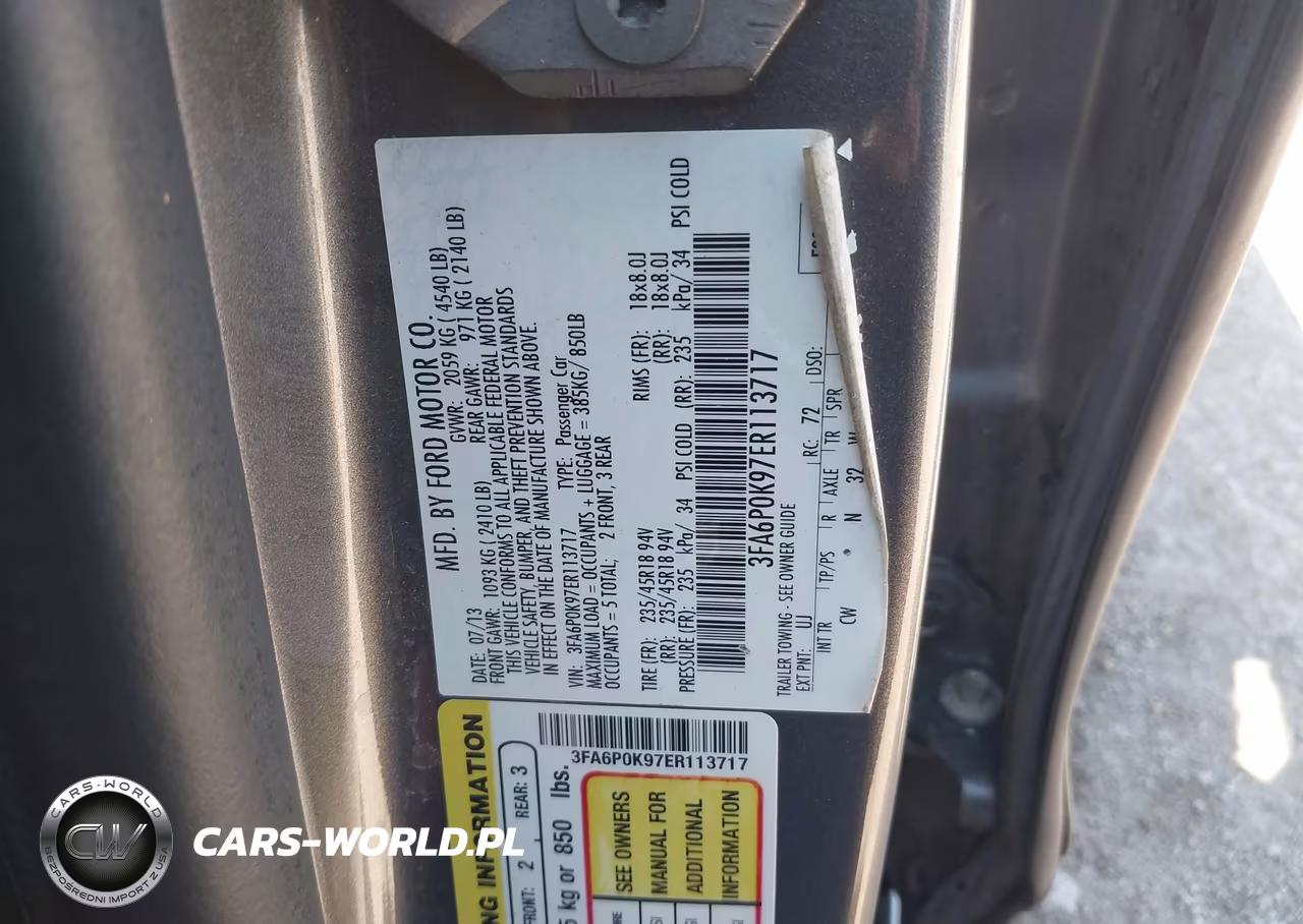 2014 Ford Fusion Titanium VIN:3FA6P0K97ER113717 - 9