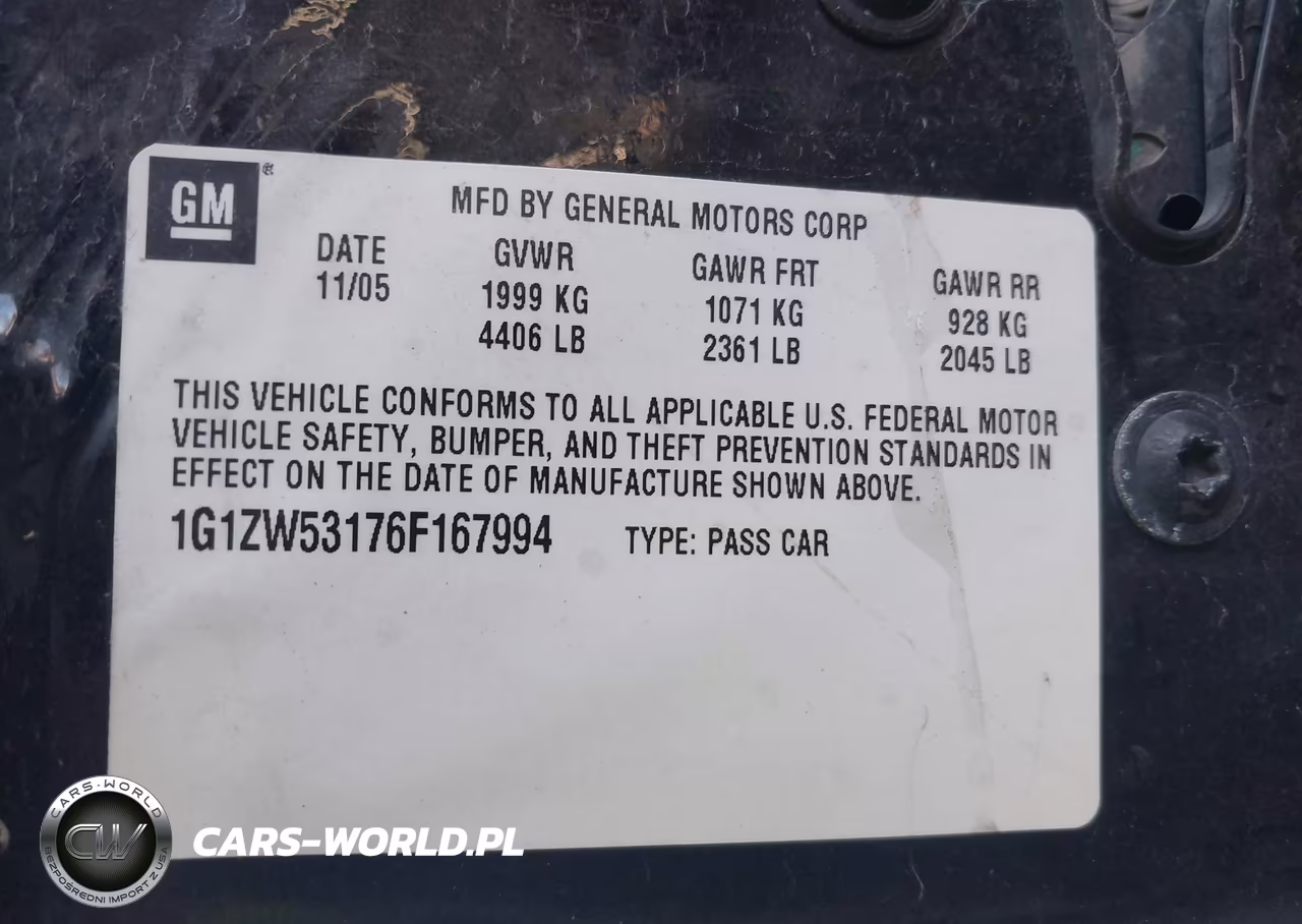 2006 Chevrolet Malibu Ss VIN:1G1ZW53176F167994 - 9