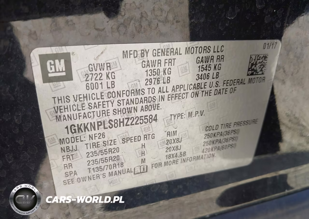 2017 GMC Acadia Denali VIN:1GKKNPLS8HZ225584 - 9