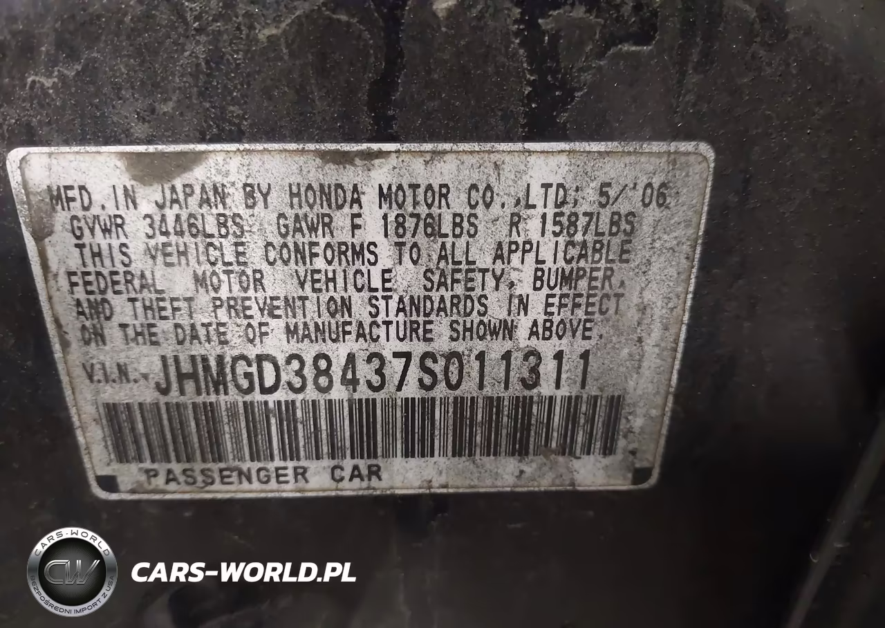 2007 Honda Fit VIN:JHMGD38437S011311 - 9