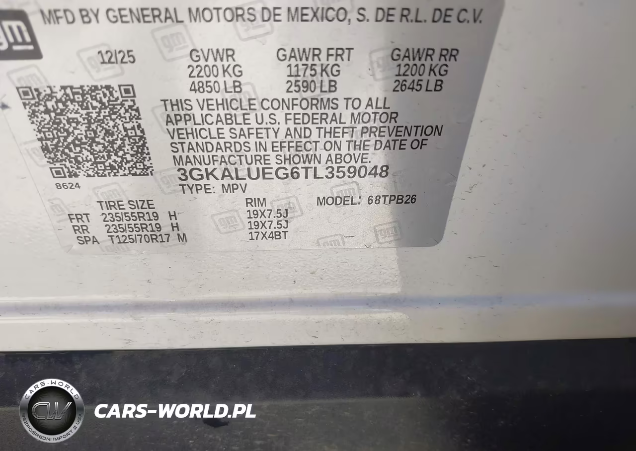 2026 GMC Terrain Awd Elevation VIN:3GKALUEG6TL359048 - 9