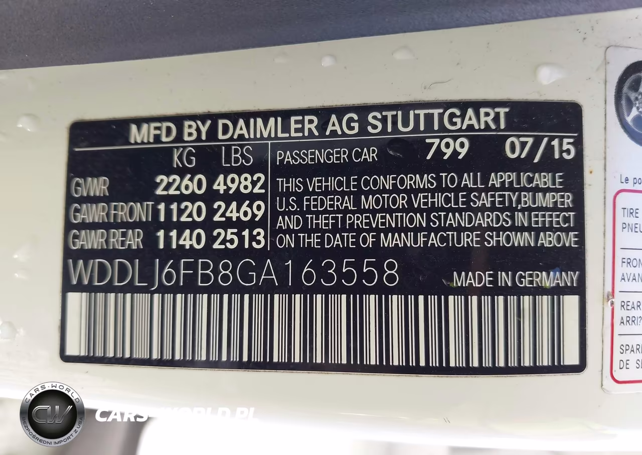 2016 Mercedes-Benz Cls 400 VIN:WDDLJ6FB8GA163558 - 9