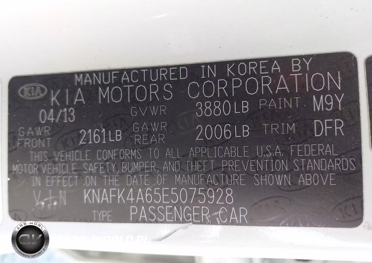 2014 Kia Forte Lx VIN:KNAFK4A65E5075928 - 9
