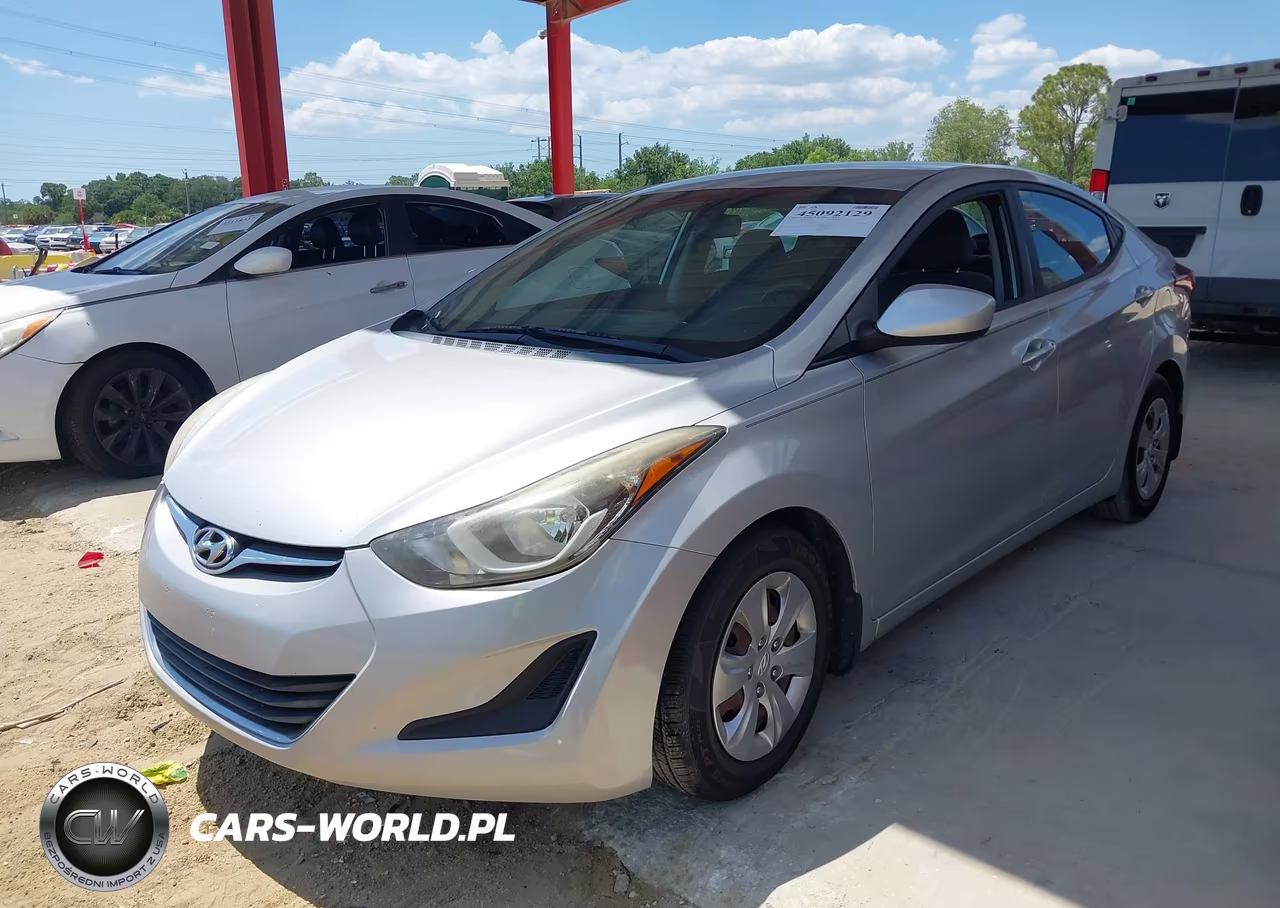 2016 Hyundai Elantra Se VIN:KMHDH4AE0GU512206 - 2