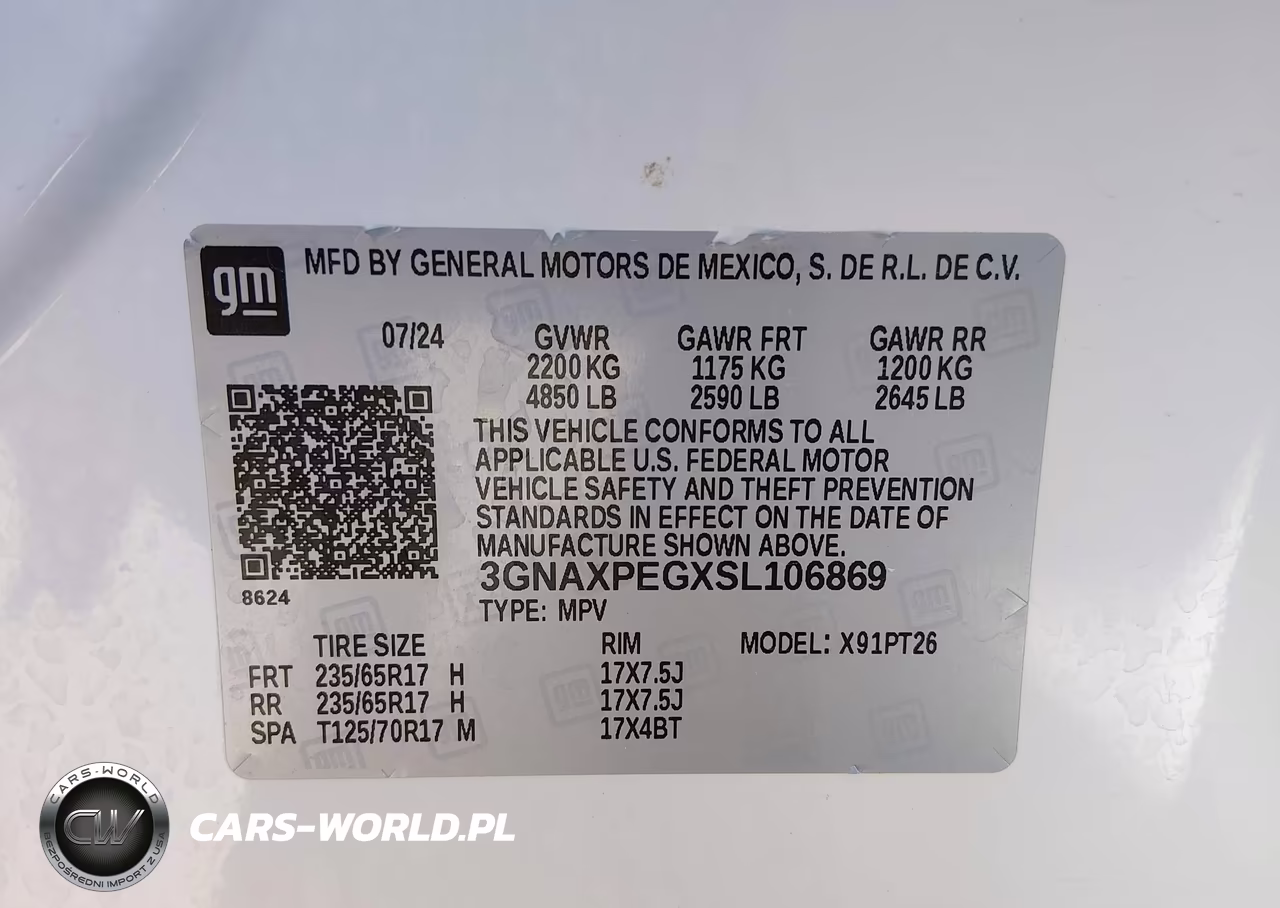2025 Chevrolet Equinox Awd Lt VIN:3GNAXPEGXSL106869 - 9