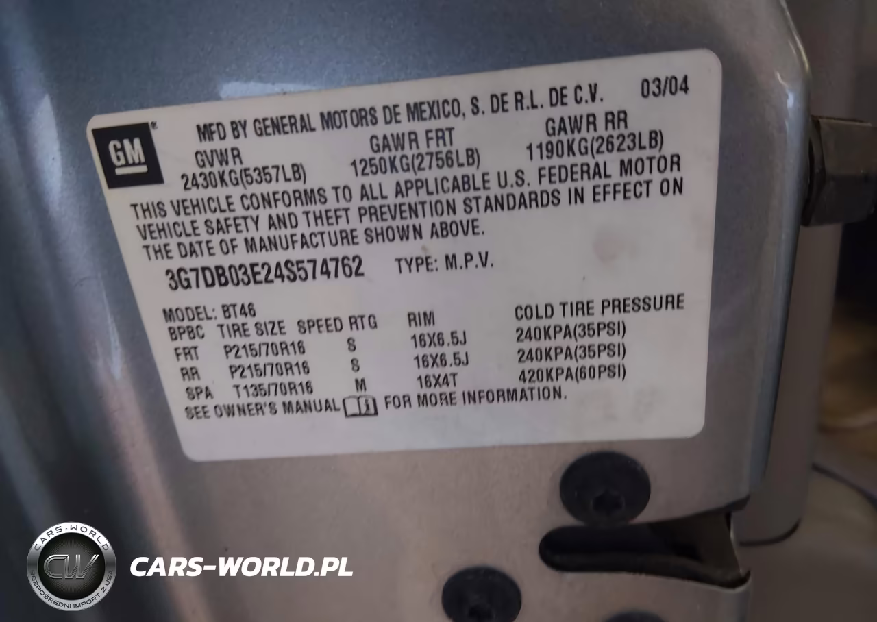 2004 Pontiac Aztek VIN:3G7DB03E24S574762 - 9