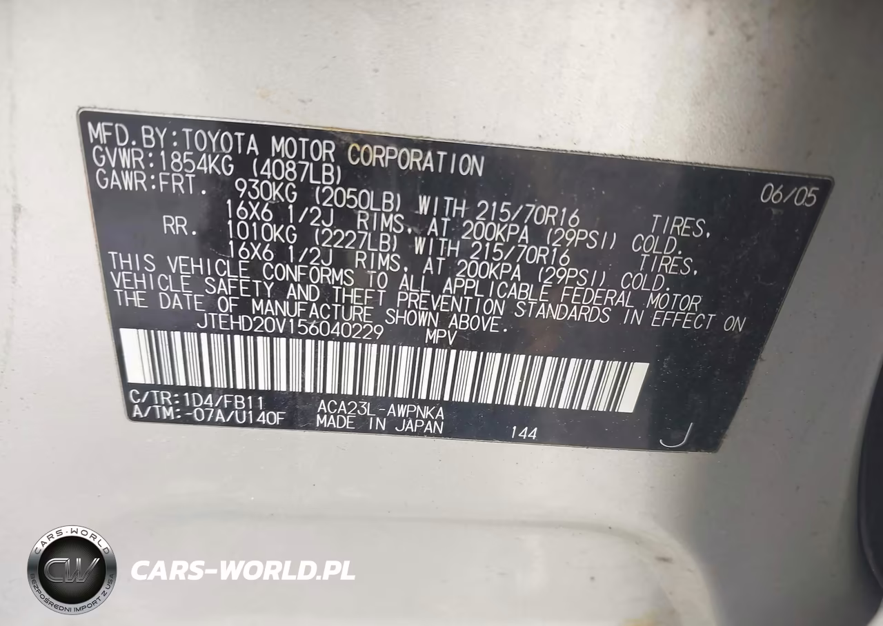 2005 Toyota Rav4 VIN:JTEHD20V156040229 - 9