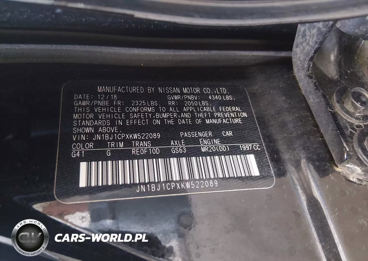 2019 Nissan Rogue Sport S VIN:JN1BJ1CPXKW522089 - 9