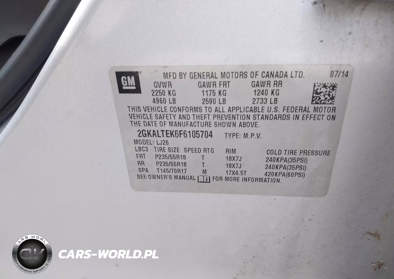 2015 GMC Terrain Slt-2 VIN:2GKALTEK6F6105704 - 9