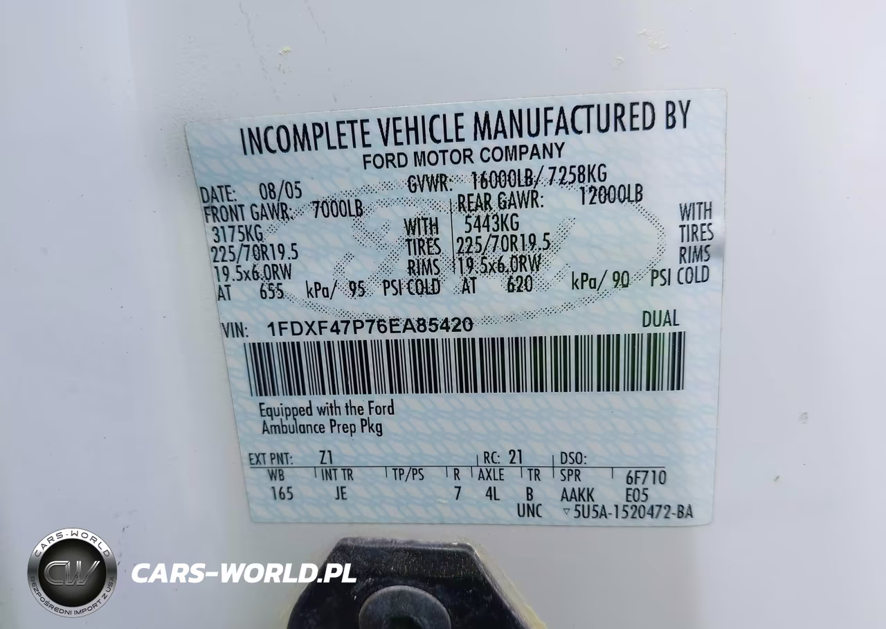 2006 Ford F-450 Chassis Xl-Xlt VIN:1FDXF47P76EA85420 - 8