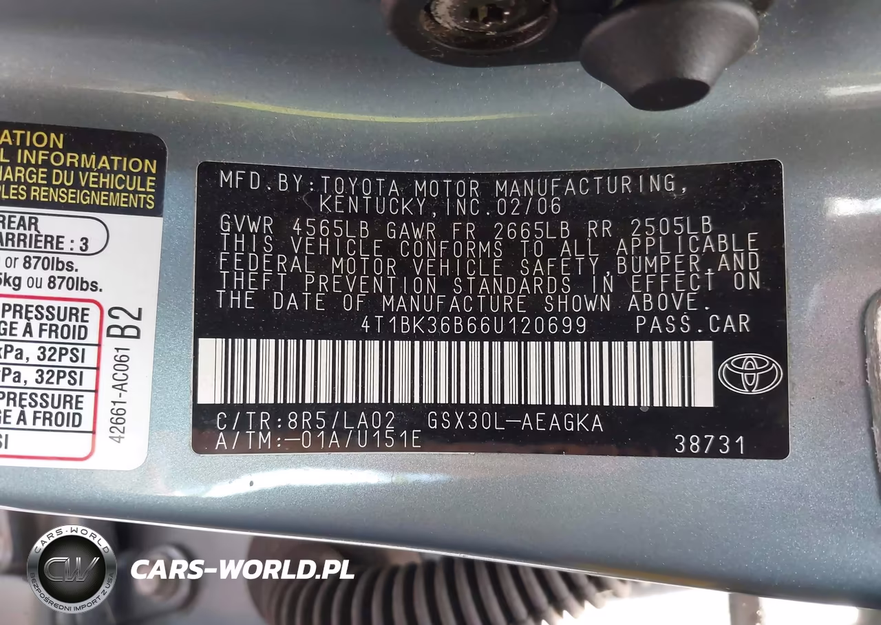 2006 Toyota Avalon Xls VIN:4T1BK36B66U120699 - 9