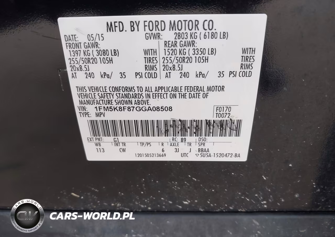 2016 Ford Explorer Limited VIN:1FM5K8F87GGA08508 - 9